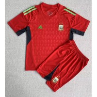Argentina Keeper Fotballklær Bortedraktsett Barn VM 2022 Kortermet (+ korte bukser)